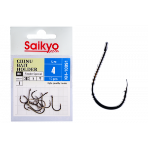 Крючки Saikyo KH-10091 BN CHINU BAIT HOLDER №4 (10 шт.)