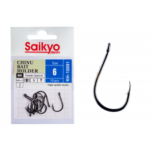 Крючки Saikyo KH-10091 BN CHINU BAIT HOLDER №6 (10 шт.)