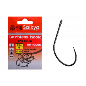 Крючки Saikyo KH-10096 Barbless BN №4 (10 шт)