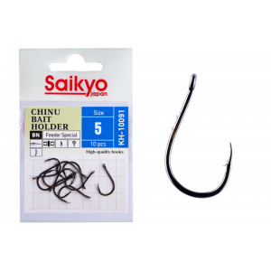 Крючки Saikyo KH-10091 BN CHINU BAIT HOLDER №5 (10 шт.)